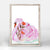 Boho Pink Swan - Mini Framed Canvas-Mini Framed Canvas-Jack and Jill Boutique