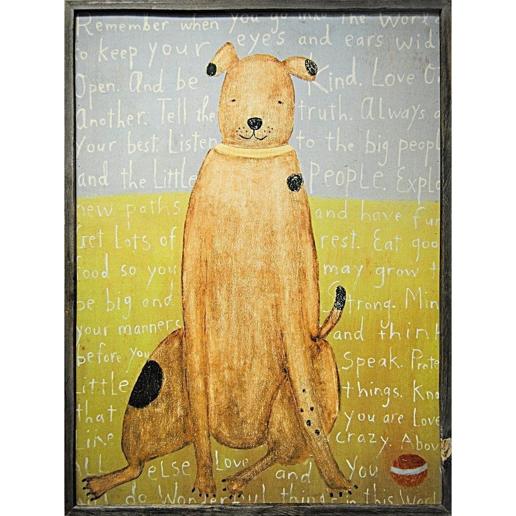 ART PRINT - Brown Boy Dog-Art Print-Jack and Jill Boutique