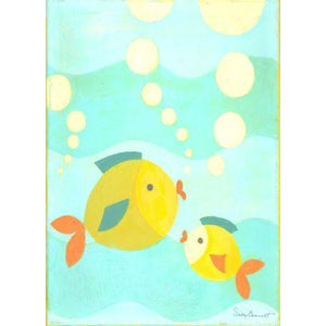 Bubbles Fish | Canvas Wall Art-Canvas Wall Art-Jack and Jill Boutique
