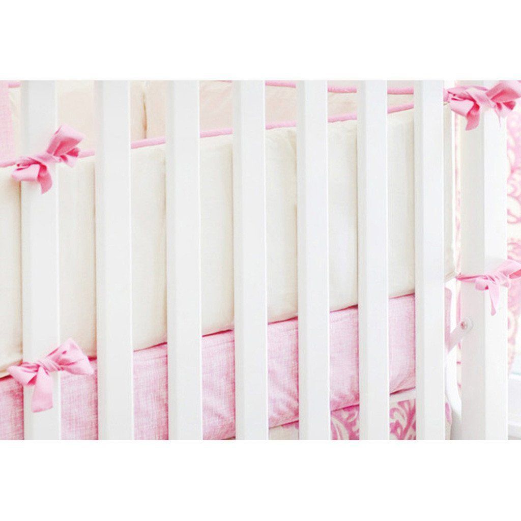 Bumper | Clearance - White with colored piping and ties-Bumper-Jack and Jill Boutique