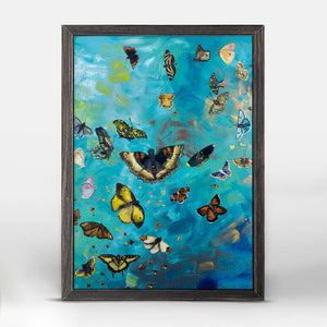 Bunch of Butterflies - Mini Framed Canvas-Mini Framed Canvas-Jack and Jill Boutique