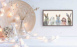 Bunny Bunch - Mini Framed Canvas-Mini Framed Canvas-Jack and Jill Boutique