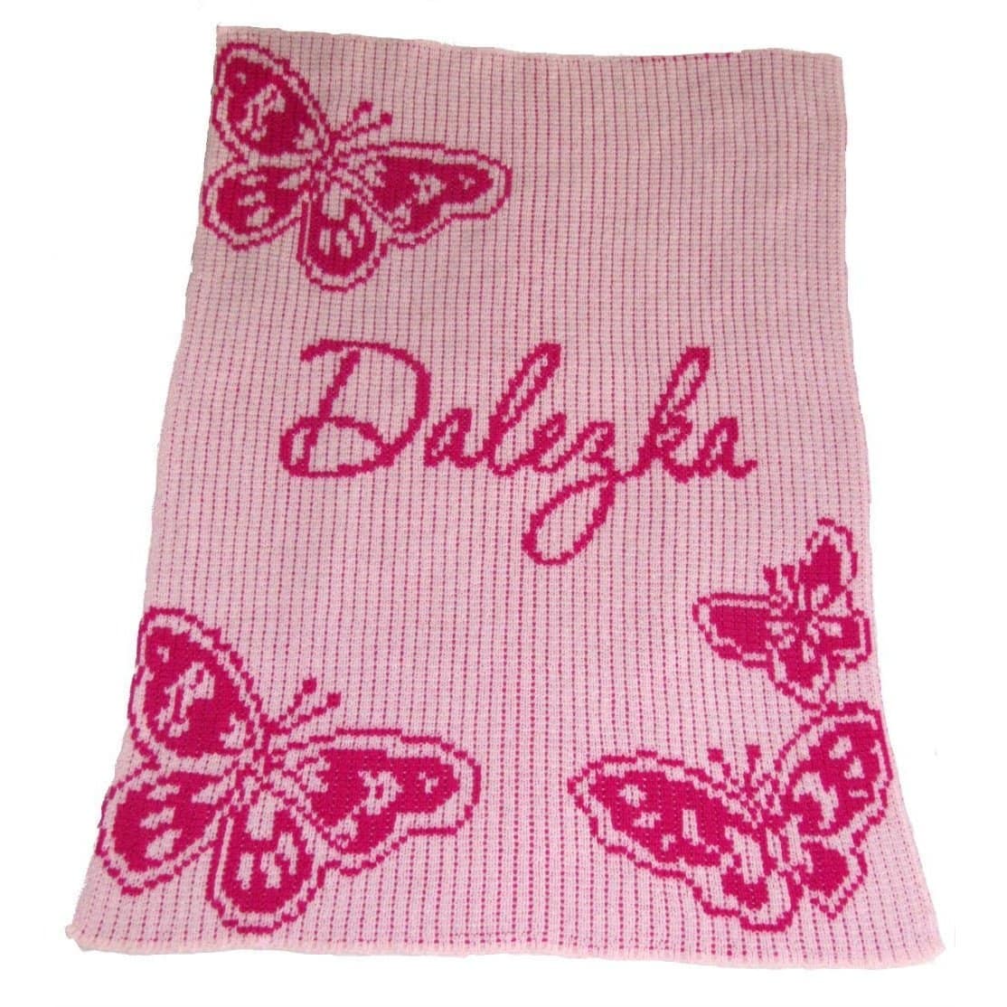 Butterfly Personalized Stroller Blanket or Baby Blanket-Blankets-Jack and Jill Boutique