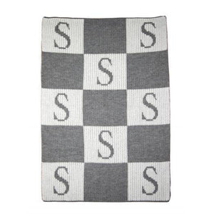 Initial & Blocks Personalized Blanket-Blankets-Jack and Jill Boutique