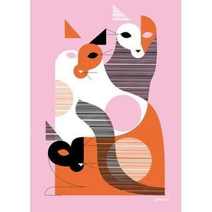 Cameo Cats | Canvas Wall Art-Canvas Wall Art-Jack and Jill Boutique