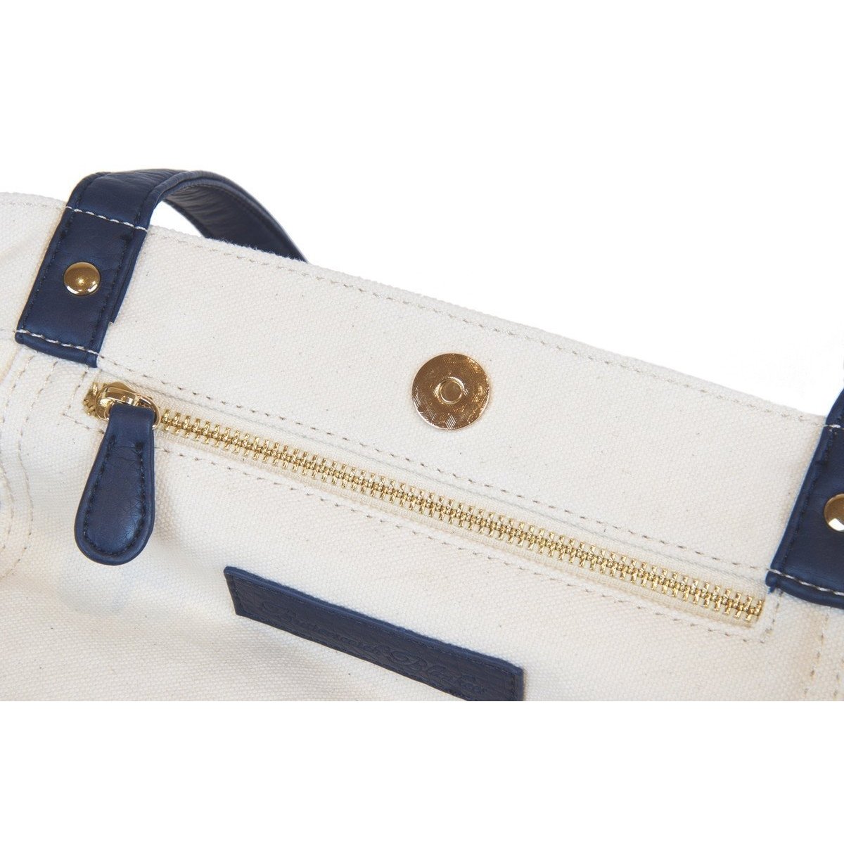 Canvas Monogrammed Personalized Carry All Tote Bag-Bag-Jack and Jill Boutique