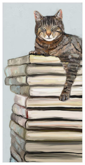 Cat On Books 2 Wall Art-Wall Art-Jack and Jill Boutique