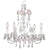 Cora Flower Garden 5 Light Chandelier - Pink & White-Chandeliers-Jack and Jill Boutique