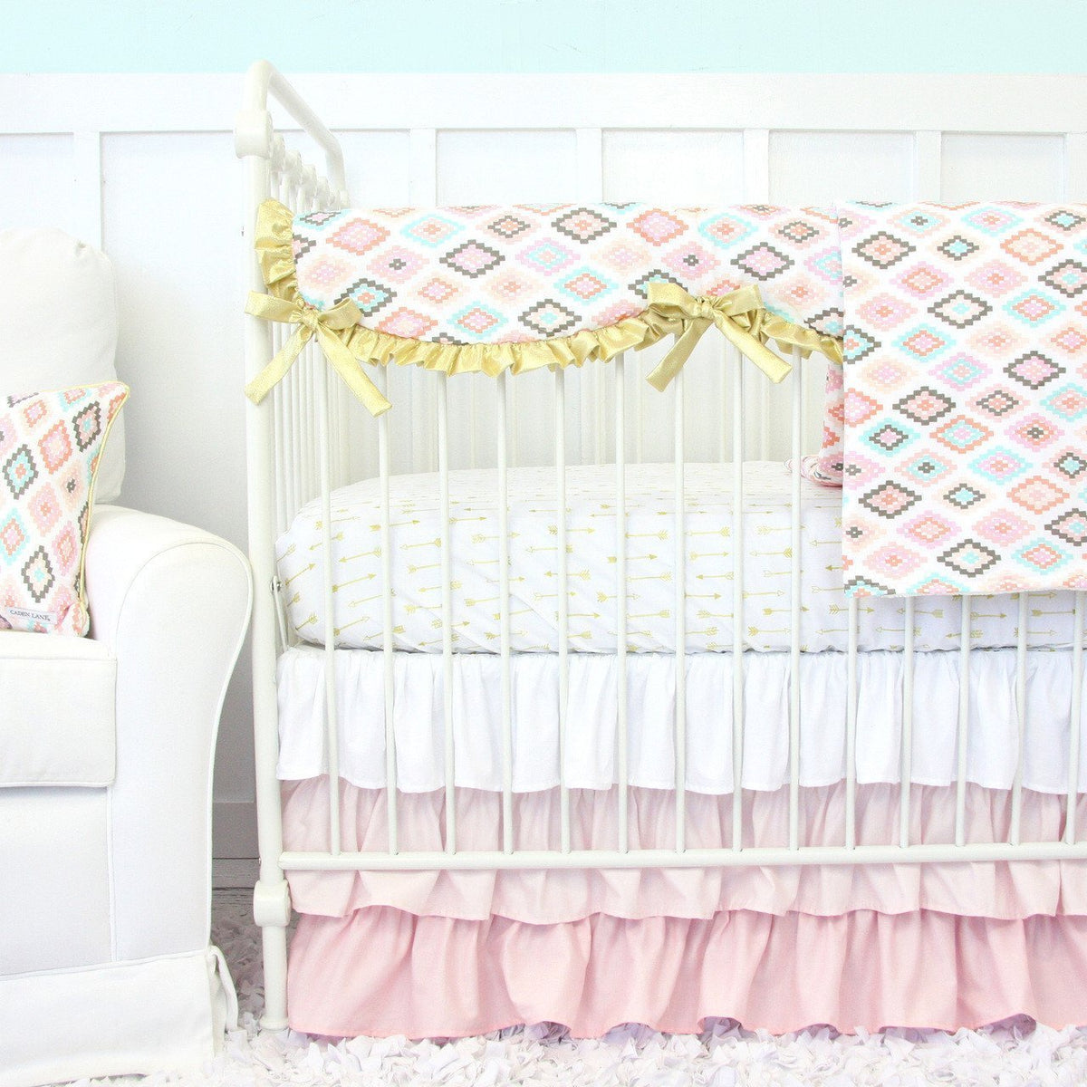 Changing Pad Cover | Alexis Aztec Gilded Arrow-Changing Pad Cover-Jack and Jill Boutique