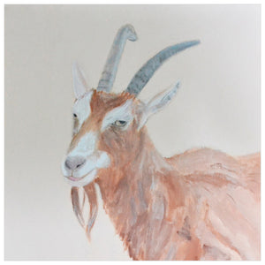 Cheerful Goat Portrait Wall Art-Wall Art-Jack and Jill Boutique