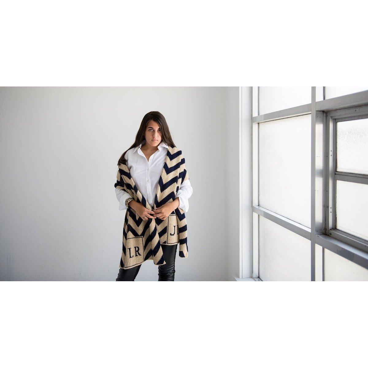 Chevron & Initials Wrap-Wrap-Jack and Jill Boutique