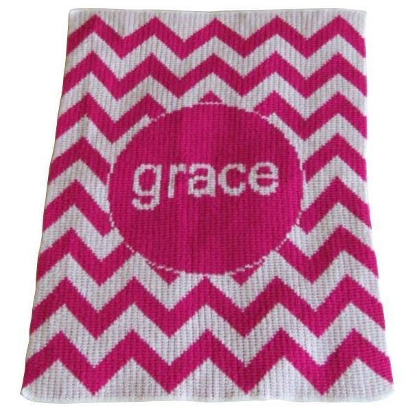 Chevron Personalized Stroller Blanket or Baby Blanket-Blankets-Jack and Jill Boutique