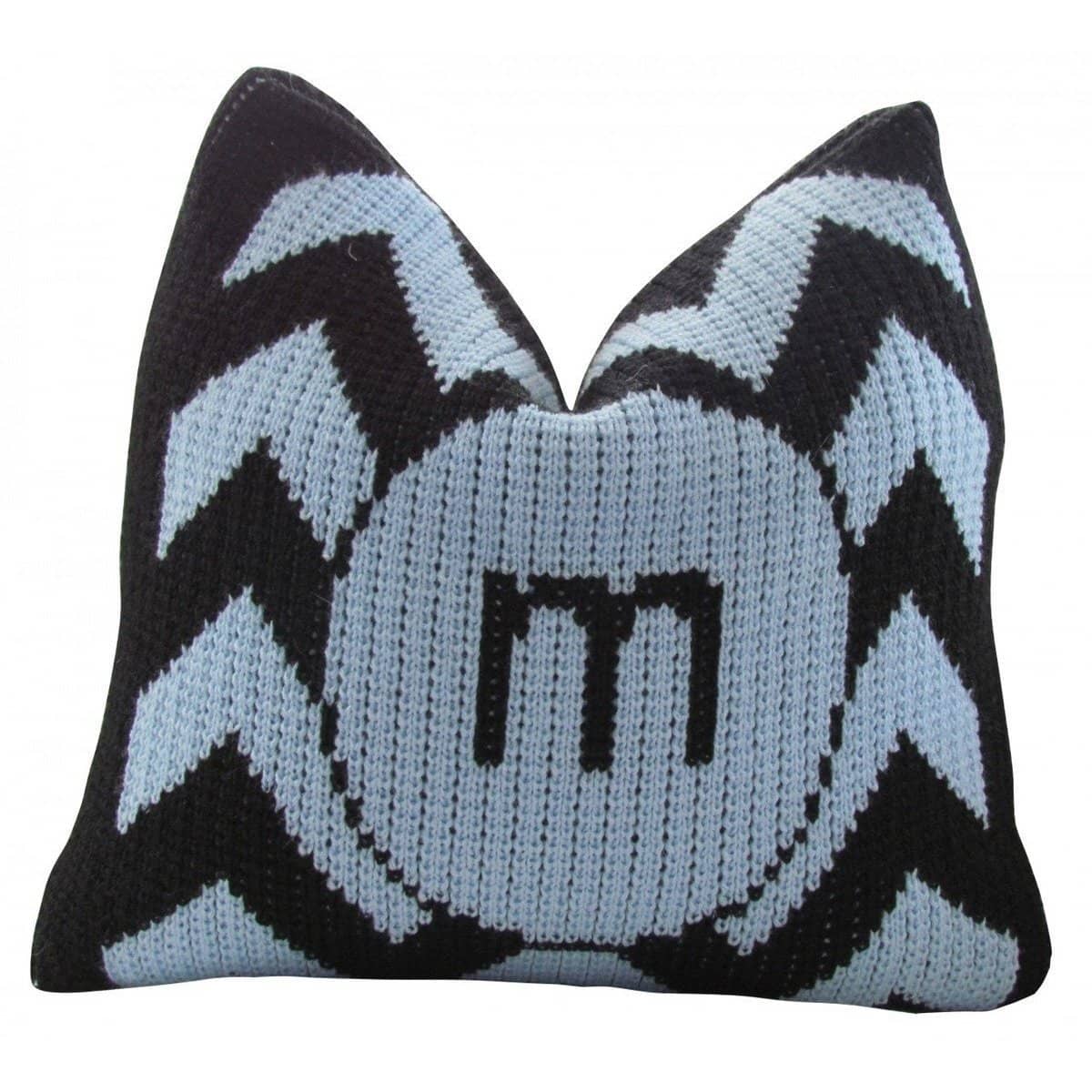 Chevron Single Initial Personalized Pillow-Pillow-Jack and Jill Boutique