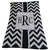 Chevron with Box Personalized Stroller Blanket or Baby Blanket-Blankets-Jack and Jill Boutique