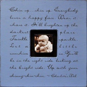 Handmade Wood Photobox with quote "Chin Up, Chin Up"-Photoboxes-Default-Jack and Jill Boutique