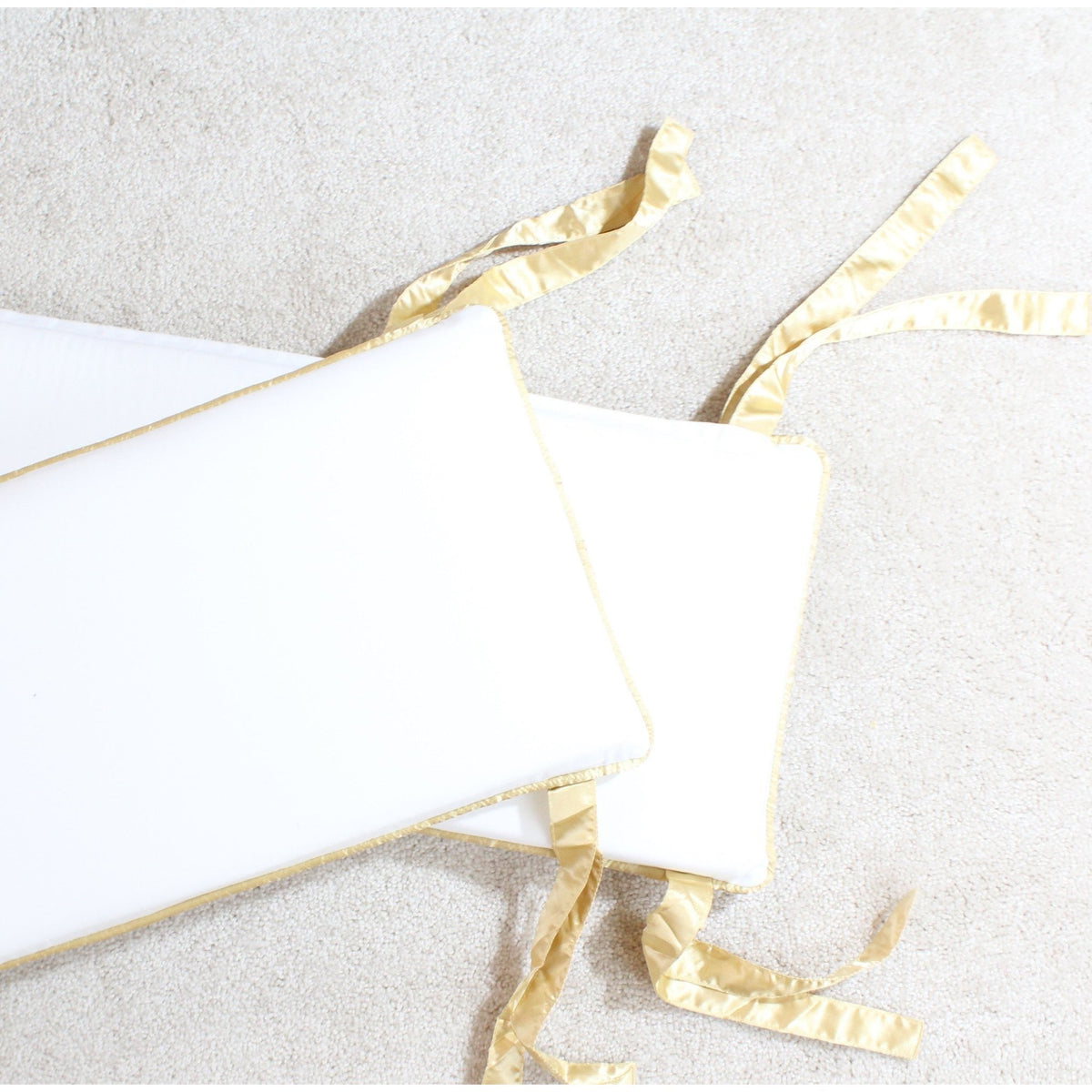 Chrissy's Girl Baby Bedding - Metallic Gold Dots with White to Mint Ombre Waterfall Ruffle Skirt-Crib Bedding Set-Jack and Jill Boutique