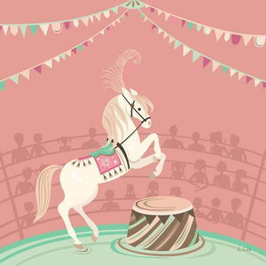 Circus Horse - Pink | Canvas Wall Art-Canvas Wall Art-Jack and Jill Boutique