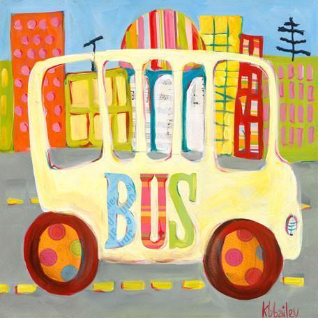 City Bus | Canvas Wall Art - Jack and Jill Boutique