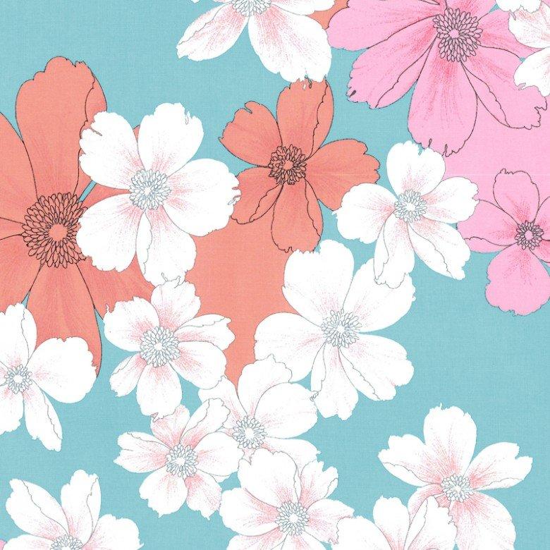 ALIYAH Aqua Fabric by the Yard | 100% Cotton-Fabric-Jack and Jill Boutique