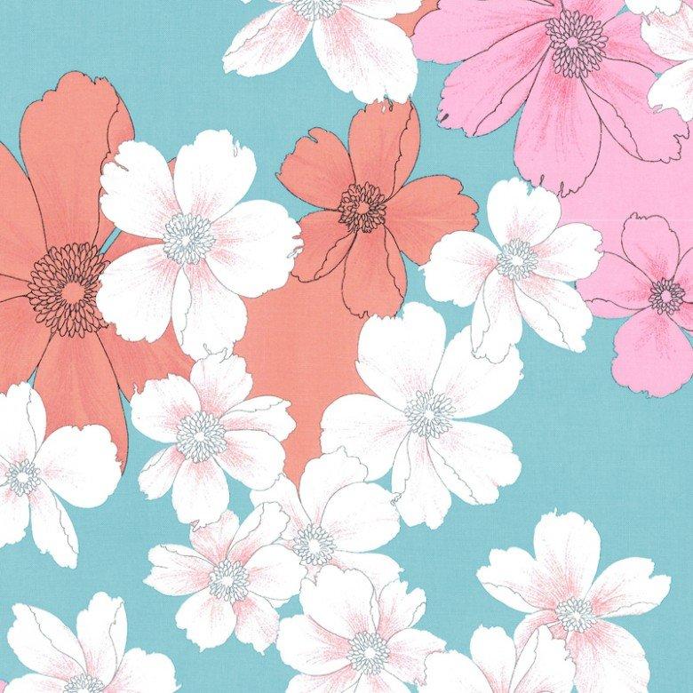 ALIYAH Aqua Fabric by the Yard | 100% Cotton-Fabric-Default-Jack and Jill Boutique