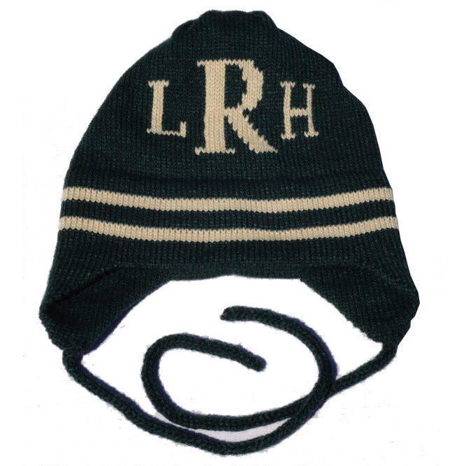 Classic Monogram & Stripes Personalized Knit Hat-Hats-Jack and Jill Boutique