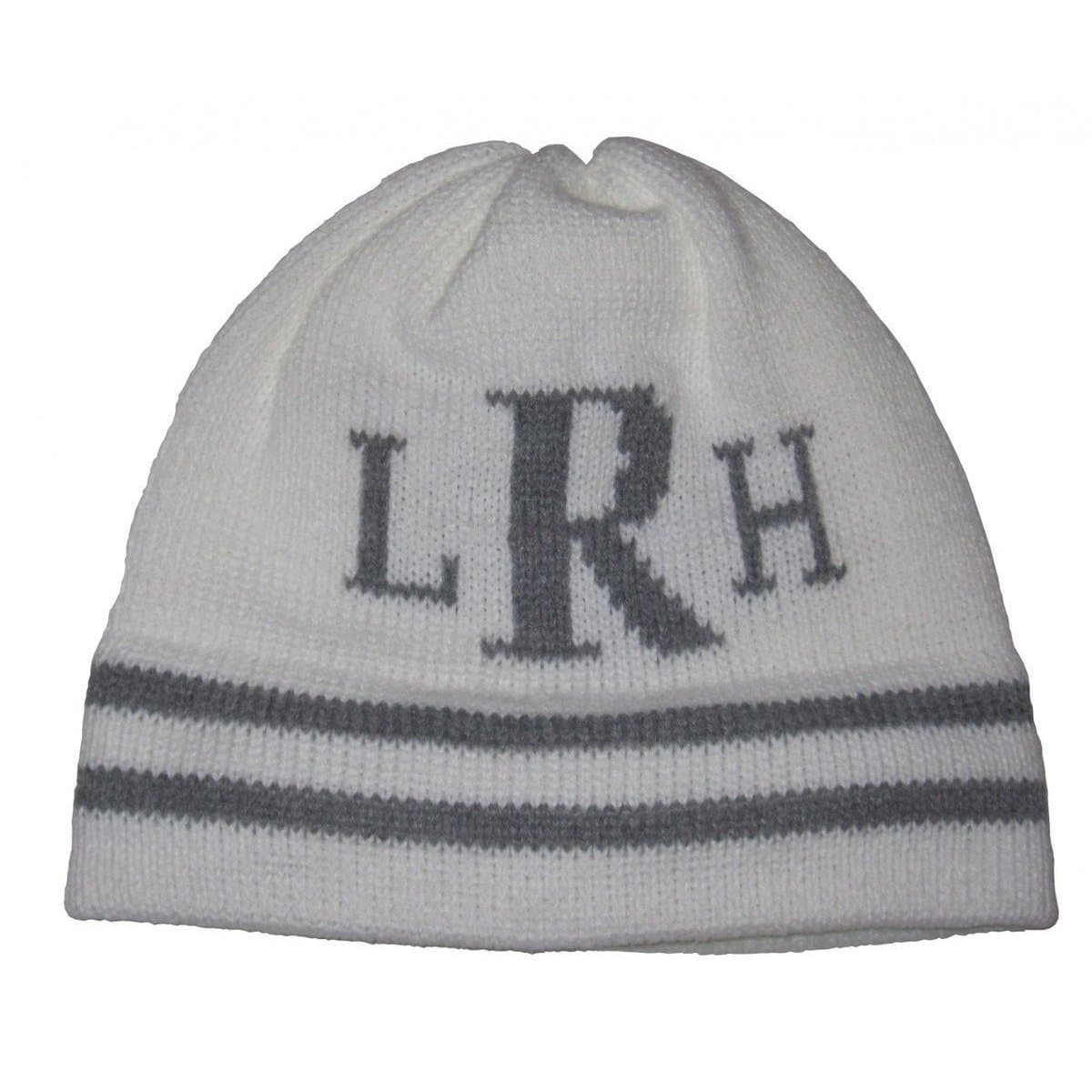 Classic Monogram & Stripes Personalized Knit Hat-Hats-Jack and Jill Boutique