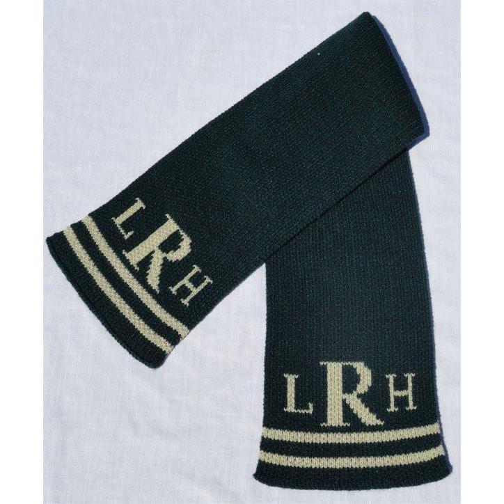 Classic Monogram & Stripes Personalized Knit Scarf-Scarves-Jack and Jill Boutique