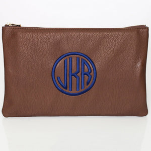 Cobalt Monogrammed Personalized Clutch-Bag-Jack and Jill Boutique