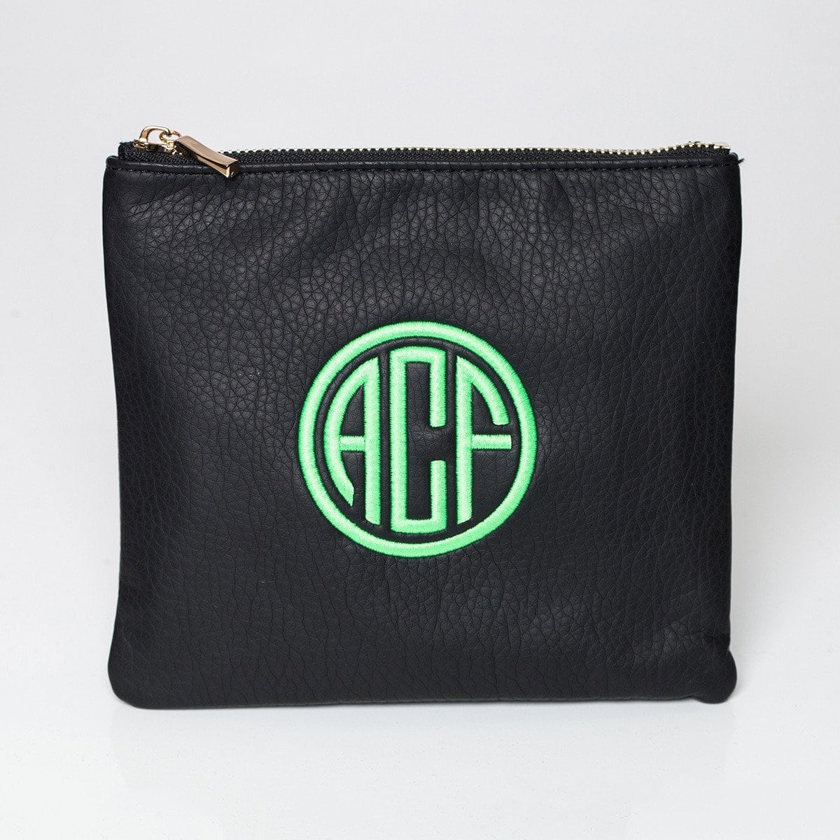 Cognac Personalized Makeup Bag-Bag-Jack and Jill Boutique