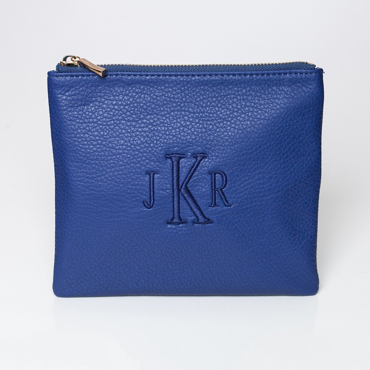 Cognac Personalized Makeup Bag-Bag-Jack and Jill Boutique