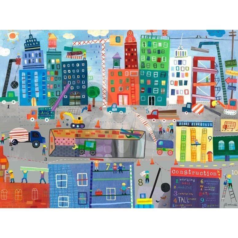 Construction Zone-Canvas Wall Art-Jack and Jill Boutique
