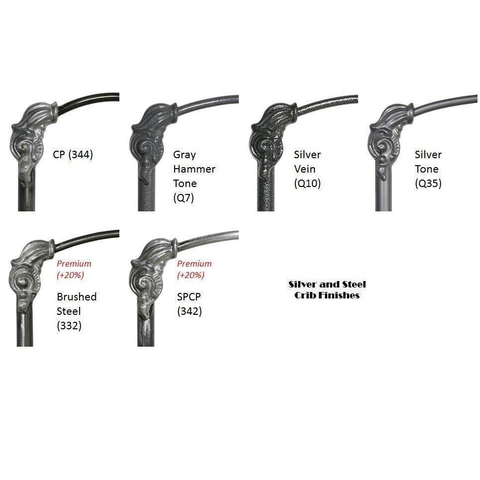 Contemporary Metal Stationary Crib-Crib-Jack and Jill Boutique