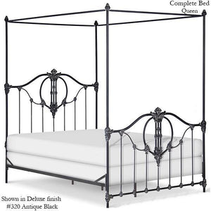 Corsican Iron Canopy Bed 41704 | Straight Canopy Bastia Bed-Canopy Bed-Jack and Jill Boutique