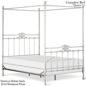 Corsican Iron Canopy Bed 42862 | Straight Canopy Bed-Canopy Bed-Jack and Jill Boutique