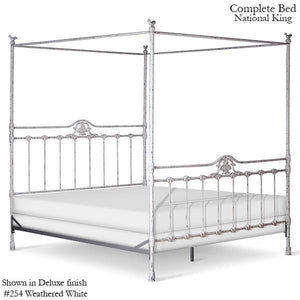 Corsican Iron Canopy Bed 42862 | Straight Canopy Bed-Canopy Bed-Jack and Jill Boutique