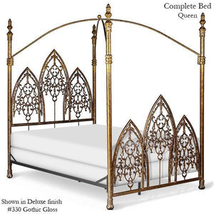 Corsican Iron Canopy Bed 43016 | Gothic Canopy Bed-Canopy Bed-Jack and Jill Boutique