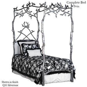 Corsican Iron Canopy Bed 43142 | Forest Dreams Canopy Bed with Upholstery-Canopy Bed-Jack and Jill Boutique