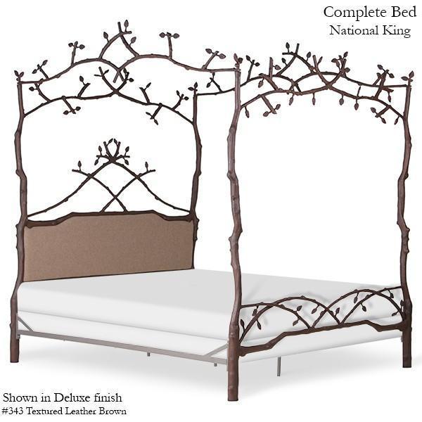 Corsican Iron Canopy Bed 43142 | Forest Dreams Canopy Bed with Upholstery-Canopy Bed-Jack and Jill Boutique