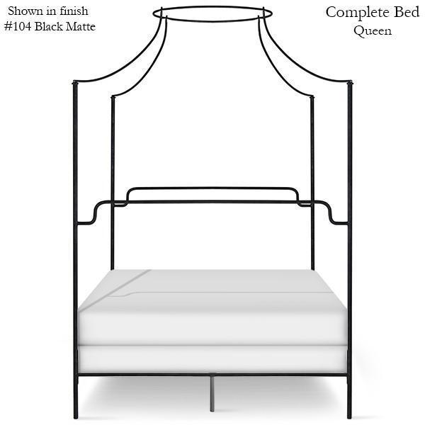 Corsican Iron Canopy Bed 43602 | Olivia Canopy Bed-Canopy Bed-Jack and Jill Boutique