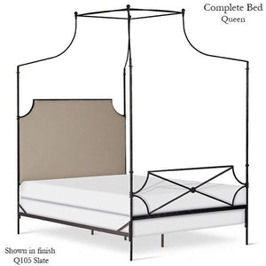 Corsican Iron Canopy Bed 43706 | Hammered Olivia Canopy Bed-Canopy Bed-Jack and Jill Boutique