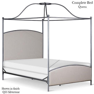 Corsican Iron Canopy Bed 43786 | Double Canopy Upholstered Bed-Canopy Bed-Jack and Jill Boutique