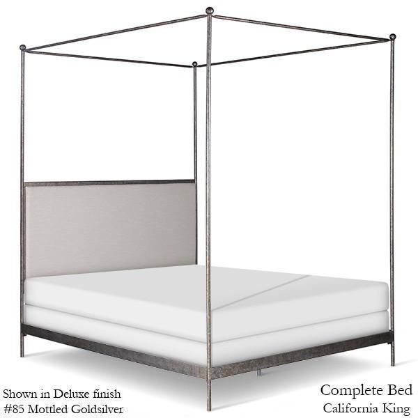 Corsican Iron Canopy Bed 43788 | Upholstered Canopy Bed-Canopy Bed-Jack and Jill Boutique