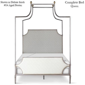Corsican Iron Canopy Bed 43790 | Upholstered Olivia Canopy Bed-Canopy Bed-Jack and Jill Boutique