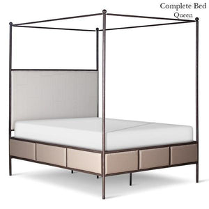 Corsican Iron Canopy Bed 43820 | Upholstered Canopy Bed-Canopy Bed-Jack and Jill Boutique