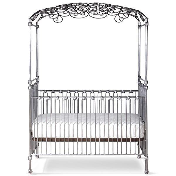 Corsican Iron Cribs 40148 Stationary Opa Canopy Crib Jack and Jill
