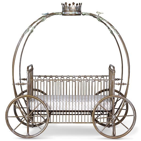Corsican Iron Cribs 42664 | Stationary Pumpkin Canopy Crib-Cribs-Jack and Jill Boutique