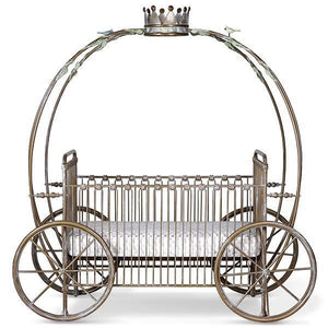 Corsican Iron Cribs 42664 | Stationary Pumpkin Canopy Crib-Cribs-Jack and Jill Boutique