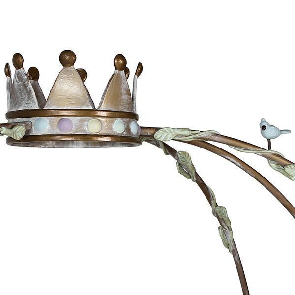Corsican Iron Cribs 42664 | Stationary Pumpkin Canopy Crib