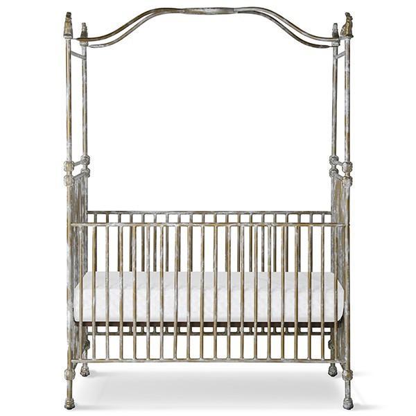 Corsican Iron Cribs 43720 Stationary Canopy Crib Jack and Jill