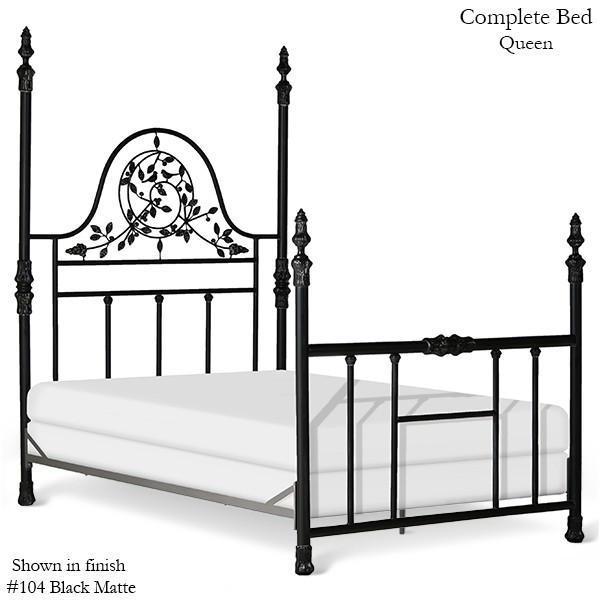 Corsican Iron Four Post Bed 1708 | Four Post with Vines & Birds-Four Post Bed-Jack and Jill Boutique
